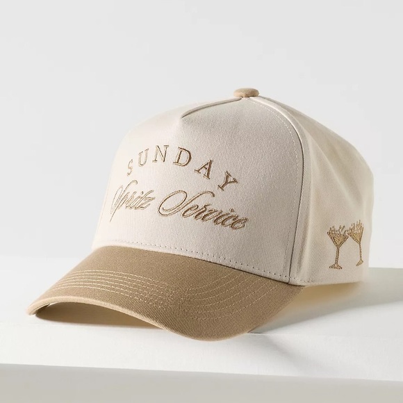 Anthropologie Sunday Sips Service Baseball Cap New One Size main image 6
